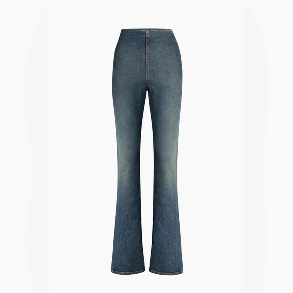 NWT EB DENIM | Split Boot-Cut Denim Leggings